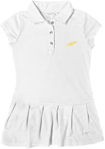 Toledo Rockets Toddler Girls White Caroline Short Sleeve Dress