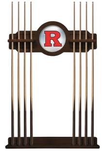 Brown Rutgers Scarlet Knights Solid Wood Cue Rack Pool Cue