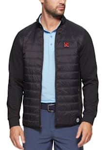 Mens Black Nebraska Cornhuskers Worthington Performance Puffer Medium Weight Jacket