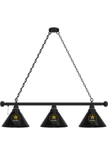 Army 3 Shade Black Billiard Lamp
