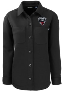 Cutter and Buck DC United Womens Black Roam Shirt Light Weight Jacket