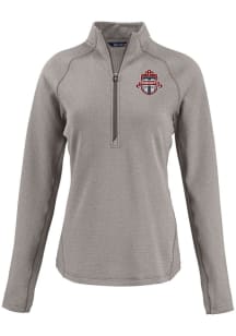 Cutter and Buck Toronto FC Womens Graphite Pehastin Qtr Zip