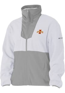 Columbia Iowa State Cyclones Womens White Sequoia Light Weight Jacket