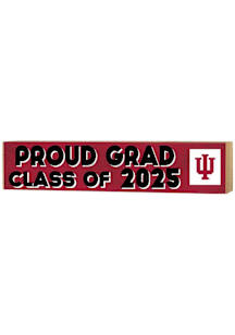 KH Sports Fan Indiana Hoosiers 3x13 Block Sign Class of 2025 Sign - Crimson