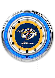 Nashville Predators 19in Neon Wall Clock