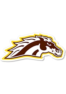 Brown Western Michigan Broncos 2&quot; Bronco Dizzler Stickers