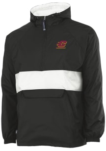 Central Michigan Chippewas Mens Black Classic Stripe Light Weight Jacket