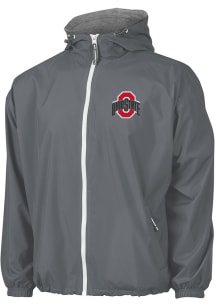 Ohio State Buckeyes Mens Grey Portsmouth Light Weight Jacket