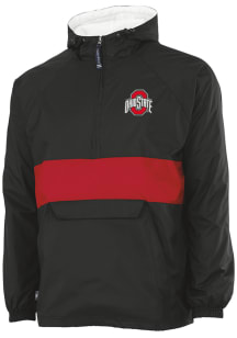 Ohio State Buckeyes Mens Black Classic Stripe Light Weight Jacket