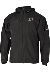Mens Purdue Boilermakers Black Columbia Prodigy Light Weight Jacket