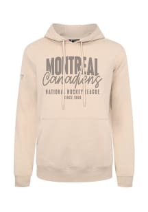 Levelwear Montreal Canadiens Mens Tan Podium Response Long Sleeve Hoodie