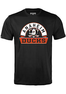 Levelwear Anaheim Ducks Black Richmond Banner Arch Short Sleeve T Shirt