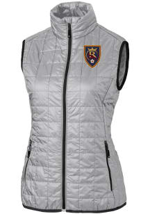 Cutter and Buck Real Salt Lake Womens Grey Rainier PrimaLoft Vest