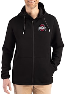 Cutter and Buck Ohio State Buckeyes Mens Black Epic Comfort Full Zip Light Weight Jacket
