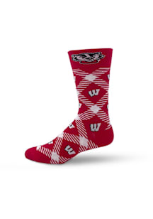 Wisconsin Badgers Casual Cotton Mens Dress Socks
