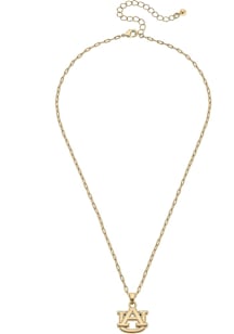 Auburn Tigers Matte Logo Necklace