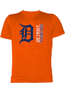 Detroit Tigers Youth Orange Vertical Logo Short Sleeve T-Shirt