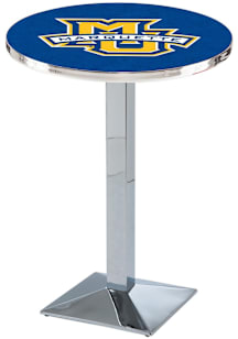 Marquette Golden Eagles Chrome Square Base Pub Table