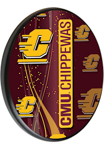 Central Michigan Chippewas Printed Sign - Black
