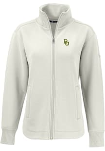 Cutter and Buck Baylor Bears Womens White Roam Light Weight Jacket