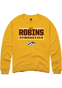 Amy Robins Western Michigan Broncos Mens Gold NIL Stacked Box Player Crew