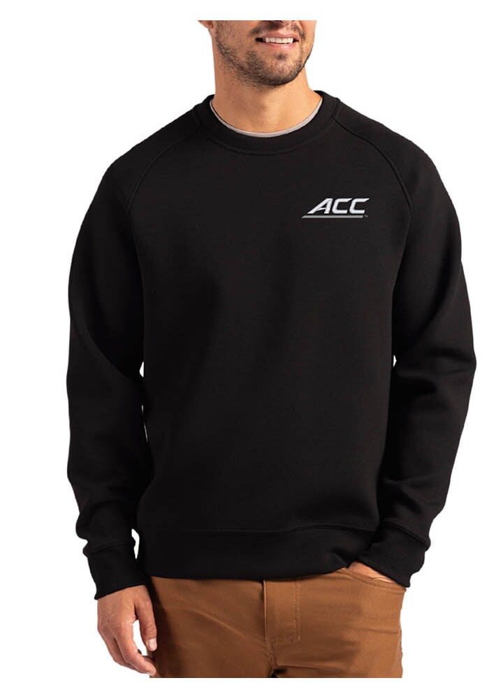 Cutter and Buck ACC Mens BLACK Roam Crew Sweatshirt - 670952990