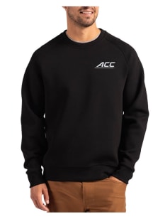 Cutter and Buck ACC Mens Black Roam Long Sleeve Crew Sweatshirt