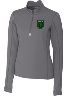 Cutter and Buck Austin FC Womens Graphite Traverse Qtr Zip Pullover