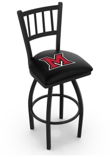 Miami RedHawks Swivel Counter Pub Stool - Black