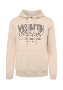 Levelwear Washington Capitals Mens Tan Podium Response Long Sleeve Hoodie