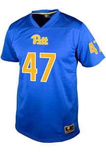 Nilay Upadhyayula Genuine Collective Mens Blue Pitt Panthers NIL Football Jersey
