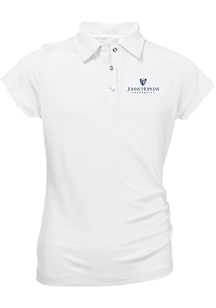 Johns Hopkins Blue Jays Girls Pink Brighton Short Sleeve Polo