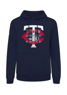 Levelwear Minnesota Twins Mens Navy Blue Podium Cooperstown Acumen Long Sleeve Hoodie