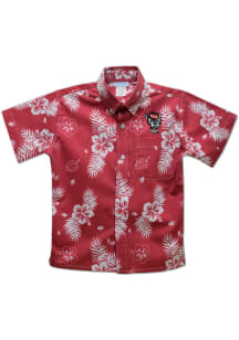 Vive La Fete NC State Wolfpack Toddler Red Hawaiian Short Sleeve T-Shirt