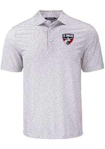 Cutter and Buck FC Dallas Grey Pike Flora Big and Tall Polo