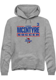 Lauren McIntyre Rally Mens Graphite Tulsa Golden Hurricane NIL Stacked Box Player Hood
