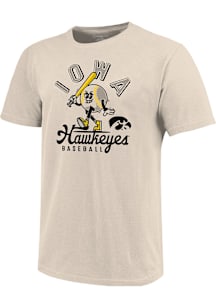 Iowa Hawkeyes Youth Natural Retro Baseball Short Sleeve T-Shirt