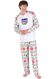 Concepts Sport Sacramento Kings Mens White Holiday Tidings Sleep Pants