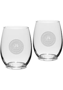 Drexel Dragons Thomas R. Kline School of Law 2 Piece Set 15oz Stemless Wine Glass - White