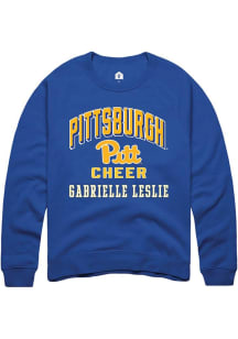 Gabrielle Leslie Rally Mens Blue Pitt Panthers NIL Arch Logo Player Crew