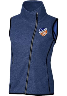 Cutter and Buck FC Cincinnati Womens Blue Mainsail Asymmetrical Vest
