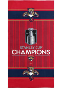 Florida Panthers 2025 Stanley Cup Champions Printed Beach Towel