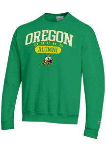 Mens Oregon Ducks Green Champion Pill Alumni Powerblend Crew Sweatshirt