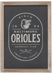 Baltimore Orioles Framed Black and White Wall Sign