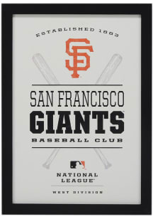 San Francisco Giants Framed Team Logo Wall Wall Art