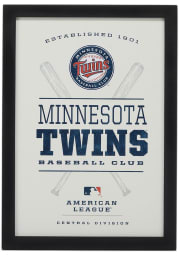 Minnesota Twins Framed Team Logo Wall Wall Art