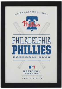 Philadelphia Phillies Framed Team Logo Sign