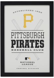 Pittsburgh Pirates Framed Team Logo Wall Wall Art