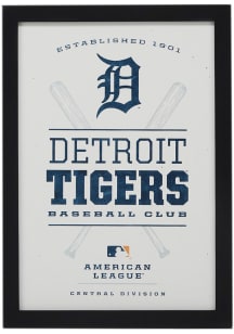 Detroit Tigers Framed Team Logo Wall Wall Art