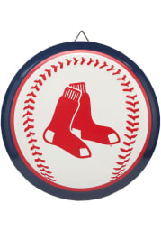 Boston Red Sox Round Baseball Metal Sign